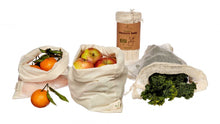 Load image into Gallery viewer, Organic Produce Bags & Bread Bag - 3 Pack