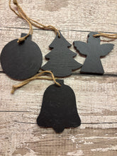 Load image into Gallery viewer, Slate Christmas hanging decoration
