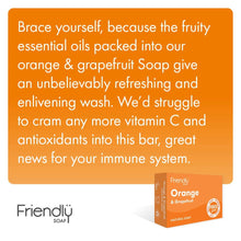Load image into Gallery viewer, Orange &amp; Grapefruit Eco Friendly Soap Bar
