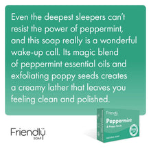 Load image into Gallery viewer, Peppermint &amp; Poppy Seeds Eco Friendly Soap Bar
