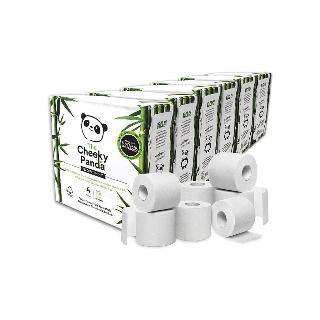 4 pack Cheeky Panda Toilet Roll