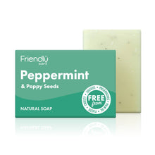 Load image into Gallery viewer, Peppermint &amp; Poppy Seeds Eco Friendly Soap Bar
