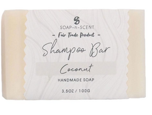 Fair trade Solid shampoo, 100g, coconut