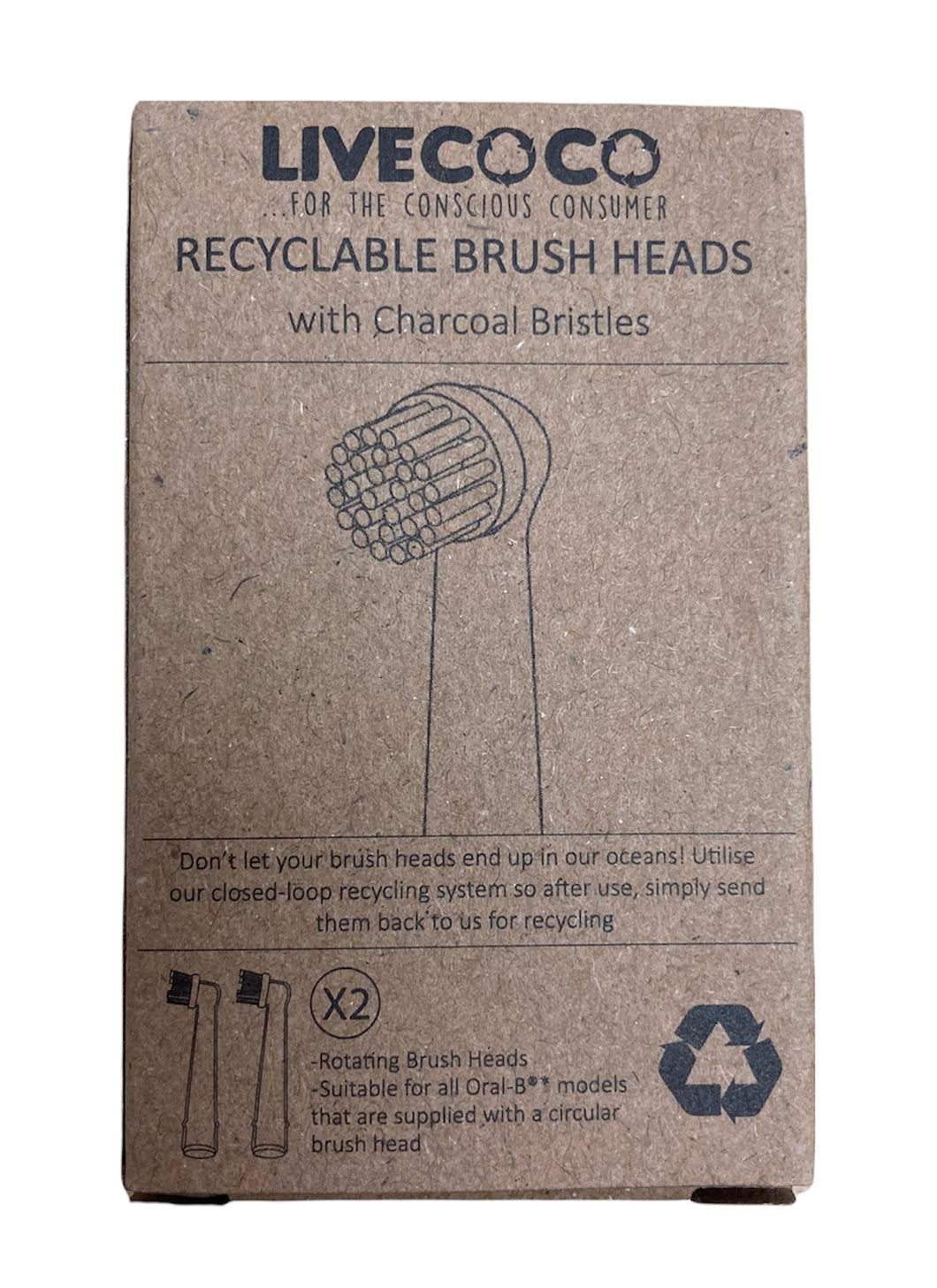 Recyclable electric toothbrush heads
