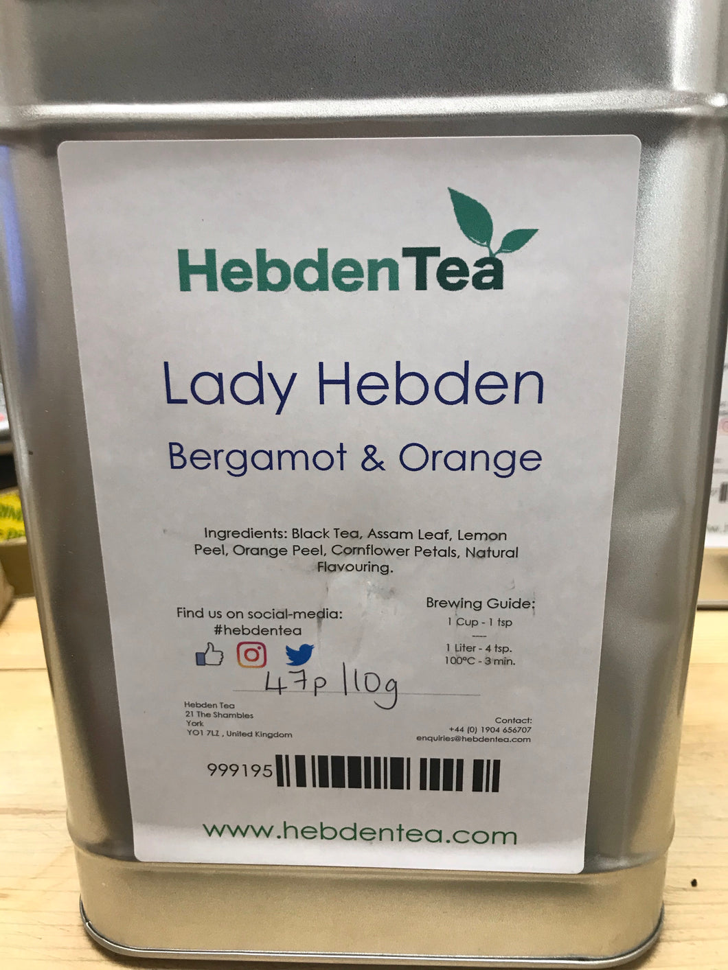 Lady Hebden Bergamont and Orange