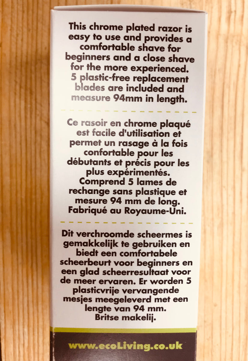 Plastic Free Safety Razor - Made in the UK – Refill It