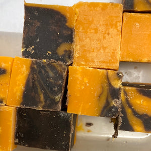 Chocolate orange vegan fudge